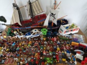 klocki Playmobil ogromny zestaw 60+ figurek statki pirackie zwierzęta