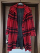 CARLA F. długi wełniany płaszcz Wiosna 38/40