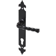 Klamka bramowa / do furtki Metal-Bud OLA 90 mm czarna – NOWA 