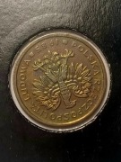 Destrukt 2 zł., złote 1985. Prawie pełna ODWROTKA. RZADKOŚĆ.