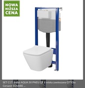 Zestaw podtynkowy B976 miska City Square CERSANIT