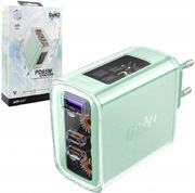 Ładowarka Sieciowa 2x USB-C USB GaN 65W Miętowy Nr A2