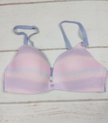 Biustonosz 36/80B pastelowy gładki usztywniany regulowane ramiączka