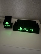 Stojak na Gry i Pada PlayStation 5 napis Fluorescencyjny