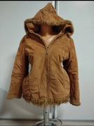 Kożuch damski z kapturem XL