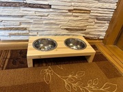 Stojak na miski, psi bufet, karmienie psa, zdrowy pies