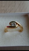 Pierścionek brylant 0.57 Ct diament