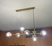 Lampa wisząca Orb mosiężna, proj. 365° North, Bolia