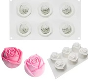 RÓŻA duża 6gn. forma silikonowa 29.6*17.2*5.9 do pieczenia ciast odlewów