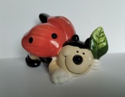 skarbonka ceramiczna, biedronka