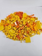 Lego mix elementy żółte i pomarańczowe klocki oryginalne 250g Używane