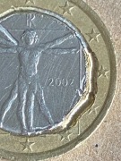 1 Euro2002 Leonardo Da Vinci Destrukt-Unikat