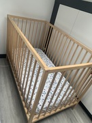 Łóżeczko i materacyk niemowlęcy 60x120 IKEA