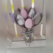 Tulipany z materiału
