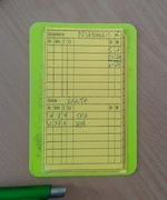 Naklejki na kartki sędziowskie, 200 sztuk