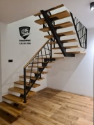 Schody stalowe na wymiar metalowe belka loft