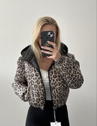 Kurtka Panterka dwustronna, L/XL, kieszenie po dwóch stronach, kaptur odpin