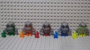Lego Rock Monster figurki Boulderax Firox Meltrox Glaciator Sulfurix 