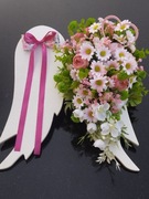 Stroik na grób pomnik cmentarz wiązanka sztuczne kwiaty stroiki 