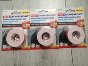 3 sztuki taśma piankowa dwustronna Ultra Strong mocna Tesa zestaw 