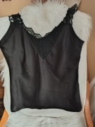 Moda Italia czarna bluzka uniwersalny 