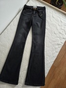 Rozszerzona spodnie jeansowe Pinko z paskiem rozmiar 27