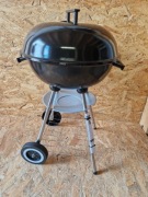 Grill węglowy okrągły z pokrywą i pokrowcem – ruszt średnica 39cm  G80512