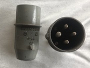 Wtyczka siłowa 16A 4 bolce okrągłe 380V metalowe