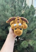 Smok na szydełku, maskotka handmade, 29 cm
