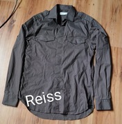 Koszula męska Reiss Military Pagony S Ciemny Szary