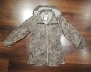 H&M parka kurtka moro dziewczęca z kapturem 7-8 l