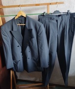 Czarny garnitur ślubny XL markowy