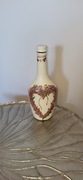 Zdobiona butelka, decoupage 