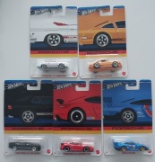 HOT Wheels zestaw 5 modeli samochodów PORSCHE  