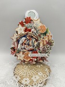 Kartka na Boże Narodzenie, handmade świąteczna, ręcznie robiona 