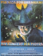 Plakat Piwnica pod Baranami XIV Koncert dla Piotra Skrzyneckiego