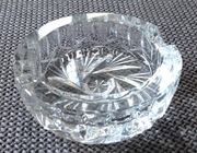 Mała szklana popielniczka vintage z czasów PRL