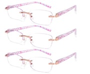 3 pack Damskie okulary do czytania + 2.00
