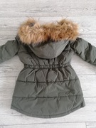 Kurtka puchowa Reserved rozmiar 140 zimowa khaki 