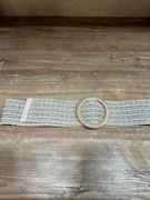 Pasek damski beż - szary