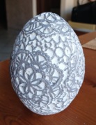 Ozdoba - Wielkanocne jajko rustykalne 