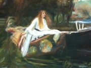 Kopia obrazu 'Pani z Shalott' 