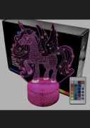 Lampka nocna Kucyk Jednorożec 3D LAMP LED