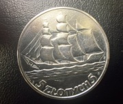 5 zł żaglowiec 1936 r. srebrna moneta II RP