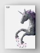 Plakat z jednorożcem