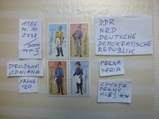 4szt. znaczki seria Mi 2997 typ II DROŻSZE NRD 1986r. DDR Niemcy czyste **