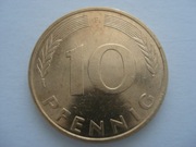 Niemcy RFN 10 fenigów 1995 F