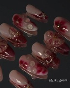 Tipsy migdałki summer 3d press on nails