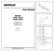 CAT TH336 TH337 TH406 TH407 Parts Manual Katalog części schematy budowy