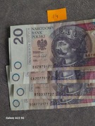 Banknoty 20 zł 4 szt
